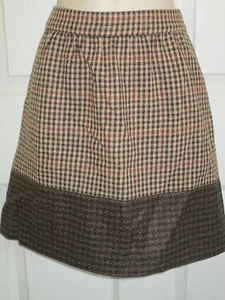 MINIROCK GRÖSSE 8 J.CREW BRAUN WOLLE NEU MIT ETIKETT - Bild 1 von 2