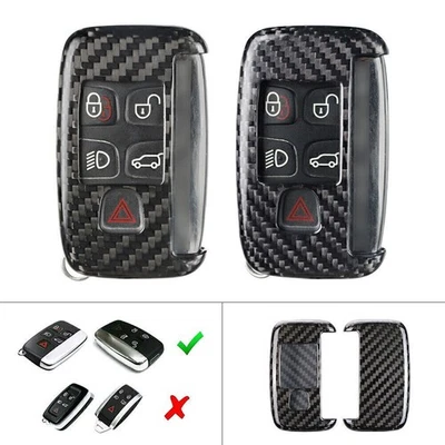 1X Carbon Fiber Remote Key Shell Cover Case Fit Land Rover Range Rover Discovery - Image 1 of 4