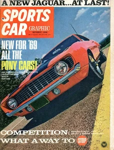 1969 Camaro Firebird Mustang Cougar AMX Barracuda Corvette in Sportwagen Grafik - Bild 1 von 2