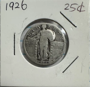 1926 Standing Liberty Quarter 25C SLQ Silver Coin - US Silver Coin - Picture 1 of 3