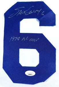 Steve Garvey Signed Autographed Jersey Number Only Dodgers "1974 NL MVP" #6 JSA - Picture 1 of 2