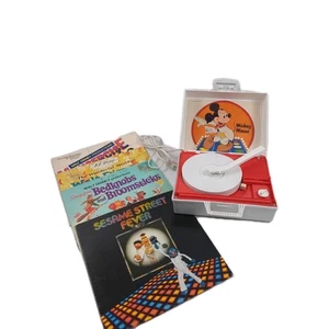 Giradischi giradischi discoteca Disney Topolino vintage (testato) con dischi  - Foto 1 di 6