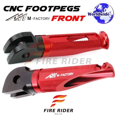 Clavijas de pie CNC rojas Shinobi para Kawasaki GTR 1400 Concours 14 16 17 18 19 20 Foto 1 de 4
