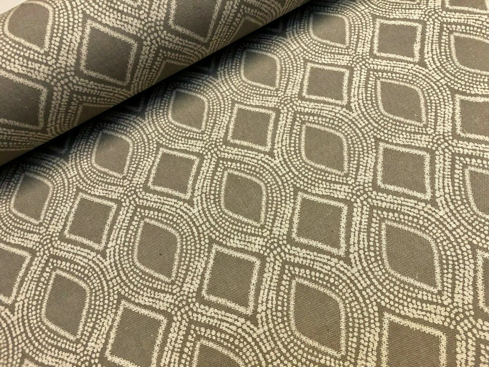 Cortina floral de tela con estampado de diamantes rombo damasco Art Deco algodón -55"" de ancho Foto 1 de 1