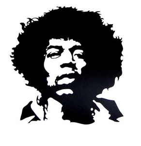 Jimi Hendrix Portrait Vinyl Decal Sticker for car,truck,window,laptop etc - Picture 1 of 1