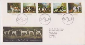 GB ROYAL MAIL FDC 1991 DOGS STUBBS STAMP SET BIRMINGHAM PMK - Picture 1 of 1
