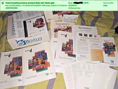 MicroStation J PC Bentley INTERGRAPH 1998 Design Graphics v7.0 AutoCad Auto Cad - Image 1 of 4