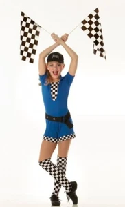 Can't Drive 55 Adult XL Race Car Driver New Dance Costume Jumpsuit With Socks - Picture 1 of 5