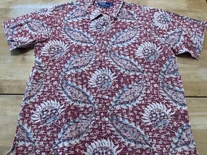 Polo Ralph Lauren Large Vintage Camp Large Linen Blend Button Up Shirt A05 - Picture 1 of 5