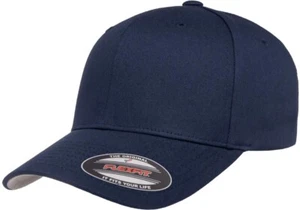 Gorra Flexfit ajustada de algodón azul marino - Imagen 1 de 3