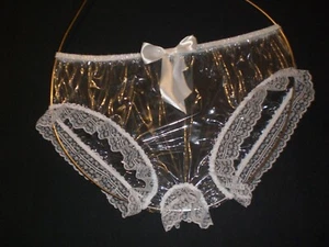 NEU TRANSPARENT ULTRA SOFT -OUVERT- SLIP BRIEF L - Picture 1 of 8