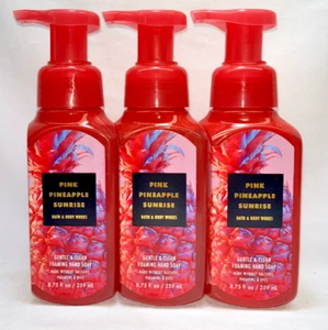 3 Pink Pineapple Sunrise Bath & Body Works Gentle Clean Foaming Hand Soap 8.75oz - Picture 1 of 1