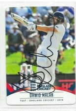 Dawid Malan (England) signed Cricket card - England Test - 2018-  TapNPlay