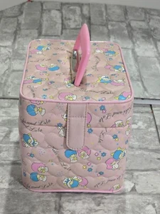 Sanrio Little Twin Stars Makeup Train Case Box Travel Organizer Storage Pouch - Picture 1 of 11