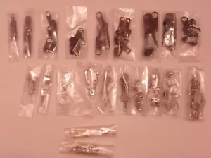 Over 55 pcs Metal Zipper Pull Dark Silver & Gold Sliders Different Sizes NEW - Picture 1 of 1