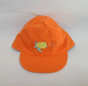 NUEVO CON ETIQUETAS De Colección Gymboree At the Beach Tortuga Marina Naranja Gorra de Béisbol Bebé 0-6 Meses - Imagen 1 de 4