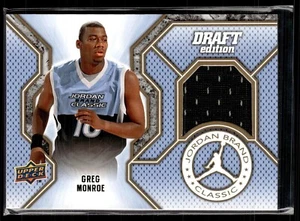 2009 UPPER DECK DRAFT EDITION JORDAN CLASSIC JERSEY RELIC GREG MONROE UNC - Picture 1 of 1