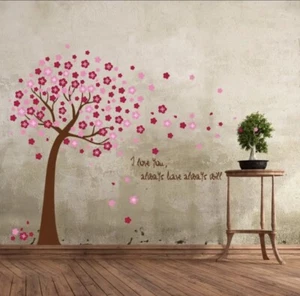 AU Removable Vinyl Room Wall Art Decal Stickers Cherry Blossom Tree - Picture 1 of 6