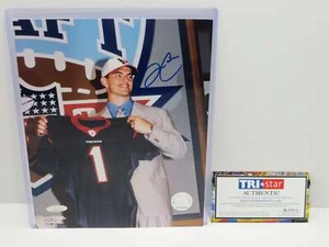 DAVID CARR SIGNED HOUSTON TEXAS Draft Day 8x10 PHOTO TriStar COA - Picture 1 of 4