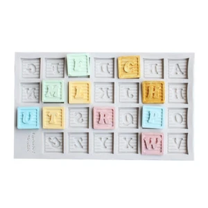 Silicone Alphabet Letters Fondant Sugarcraft Mould Cake Topper Decor Icing Mold - Picture 1 of 4