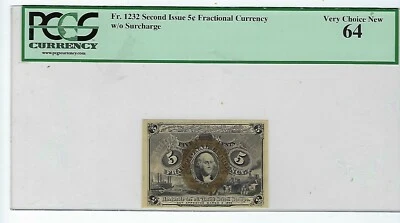 Fr# 1232 PCGS 64  Choice Uncirculated Very Nice Note - Image 1 of 2