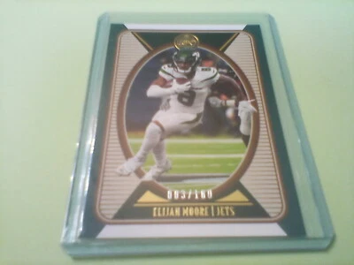 2022 Panini LEGACY Football 3/100 Green Parallel ELIJAH MOORE New York Jets - Image 1 of 3