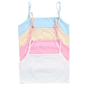 3 PACK GIRLS CROP TOP - Training FIRST BRA SOFT COTTON UNDERWEAR AGE 9 - 14 - Picture 1 of 9