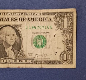 July 16, 1947 Birthday Note Date Note Fancy Serial Number G19470716E - Bild 1 von 3