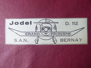 1/1955 PUB SAN AERONAUTIQUE NORMANDIE BERNAY JODEL D-112 ORIGINAL FRENCH AD - Picture 1 of 1