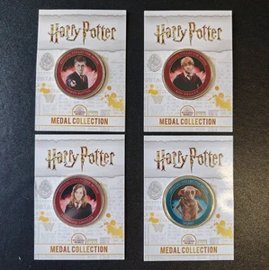 Official Harry Potter Westminster 4 x Colourised Medal Coin Collection Sealed - Picture 1 of 6
