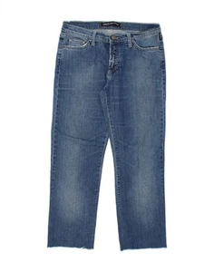 VERSACE Womens Cropped Jeans W29 L24 Blue Cotton JQ05 - Picture 1 of 3