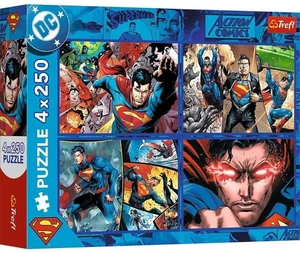 NEU Trefl Puzzle 4x250 Teile 12+ Age The Courage of Superman - Bild 1 von 5