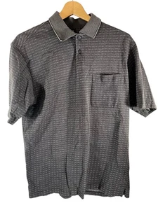 Top informal Van Heusen para hombre M manga corta patrón de puntos mezcla de algodón - Imagen 1 de 10