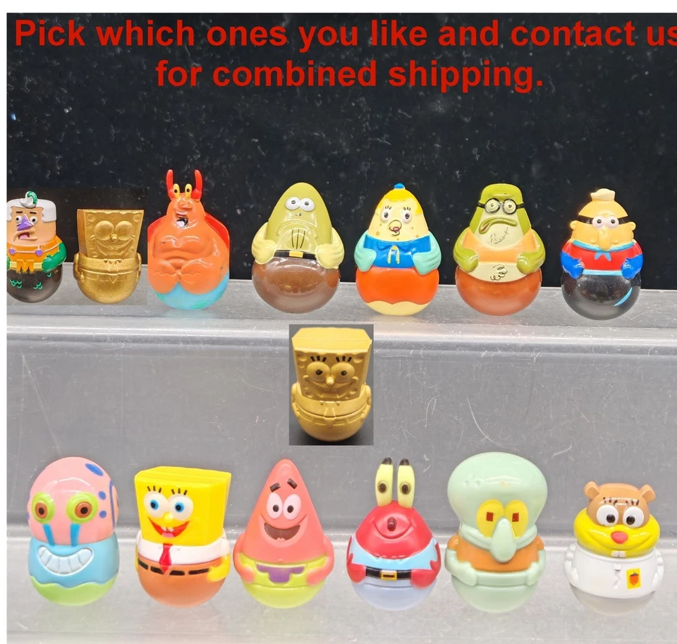 *YOU PICK* Spongebob Krabby Patty Plus Prize Figure Toy Complete Your Collection - Изображение 1 из 1