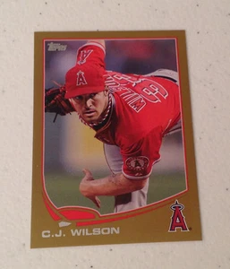 2013 Topps Mini C.J. WILSON GOLD #58/62 Made Angels #566 Online Exclusive - Picture 1 of 1