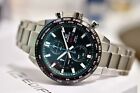 Casio Edifice EFR-574DB-3A Chronograph Green Analog Stainless Steel Men's Watch