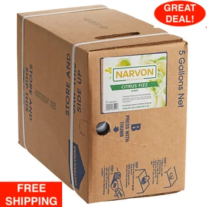 5 Gallon Bag in Box Citrus Fizz Beverage Fountain Soda Dispensing Soda Syrup - Picture 1 of 12