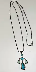Collar colgante de plata de ley con piedra facetada natural de caviar de la firma Lagos - Imagen 1 de 24