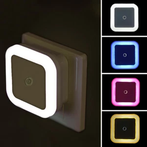 5pcs LED Night Light Mini Light Sensor Control 110V 220V EU US Nightlight Lamp - Picture 1 of 16