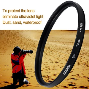 Protezione obiettivo filtro ultravioletto Zomei 55 mm per fotocamera Nikon Sony Canon - Foto 1 di 7