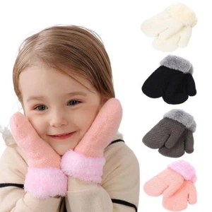 Plus Velvet Kids Gloves Thick Baby Gloves Warm Mittens Boys Girls - Zdjęcie 1 z 18