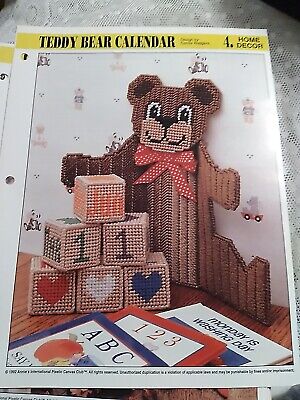 Annie's Attic Teddy Bear Calendar Plastic Canvas Pattern  • 2.21€