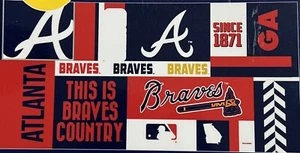 Atlanta Braves MLB 30" x 60" Beach Towel Wincraft, free shipping - Picture 1 of 3