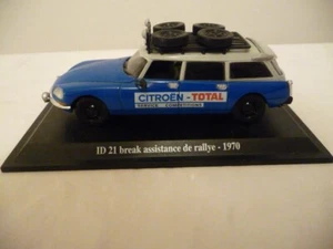 1/43 Atlas Citroen ID 21 Blue Break Assistance De Rallye 1970 - Picture 1 of 4