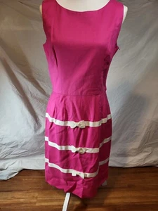 Vtge Lanz Originals USA Pink Mod Dress Size 10 - Picture 1 of 6