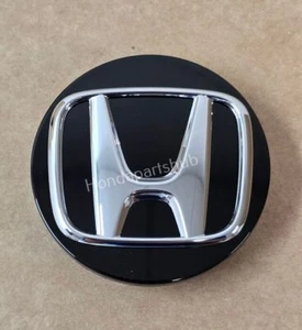 (Qty 1) 18-22 Honda Accord 22-24 Civic & 23-24 HR-V 62mm Black Gloss Center Cap - Picture 1 of 8