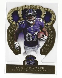 2014 CROWN ROYALE TORREY SMITH GOLD #d 33/99 BALTIMORE RAVENS - Picture 1 of 2