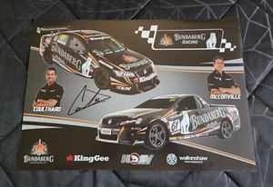 Bundaberg Racing 2011 Holden V8 Supercars Team Poster | Coulthard *Signed* - Picture 1 of 4