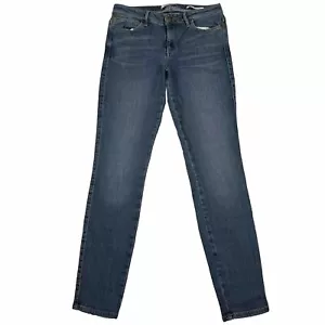 Guess Los Angeles Jeans Sexy Curve Denim Blue Distressed Stretch Low Rise Sz 28 - Picture 1 of 12