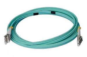 CONBIC® 2m LC LC OM3 Duplex 50/125 MM Cable de fibra óptica Fila de luz aqua - Imagen 1 de 4